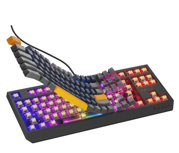 Genesis THOR 230 TKL NAVAL BLUE POSITIVE US RGB MECHANICZNA OUTEMU NKG-2163 - 1351041 - zdjęcie 4